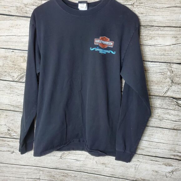 Harley Davidson Chicago Of Wrigleyville ILLINOIS long Sleeve Shirt Size Medium - Picture 1 of 8